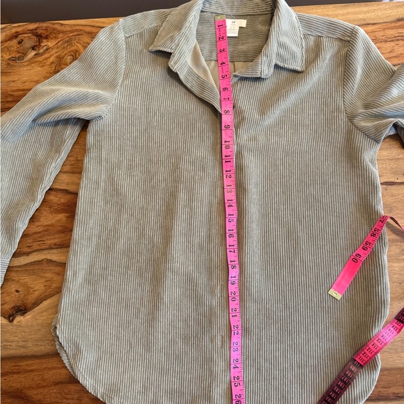 Women's Beige H&M Corduroy Jack shirt size XS in like new condition - Picture 7 of 7